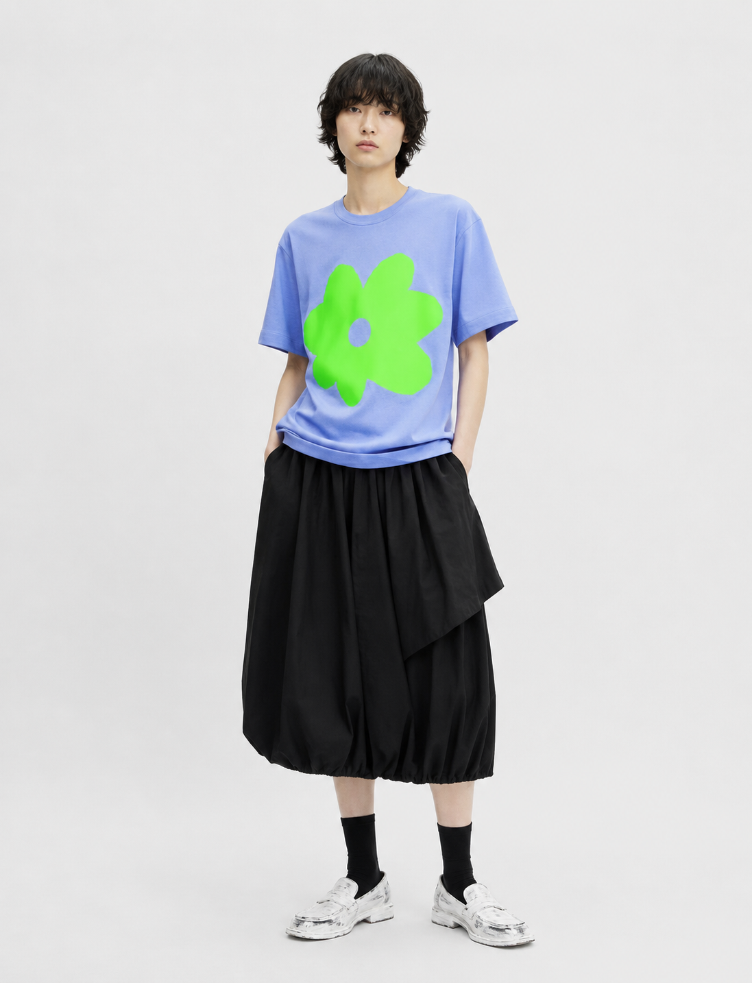 KUTA HOUSE T-shirt 'Green Flower'