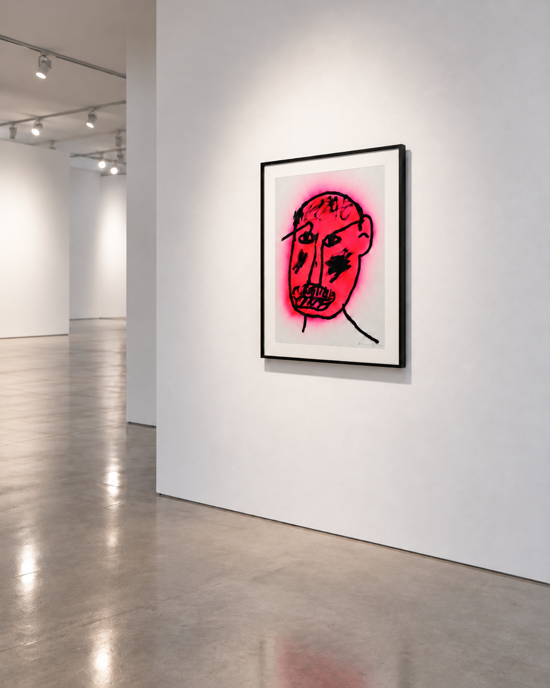 rysunek 'neon pink face'