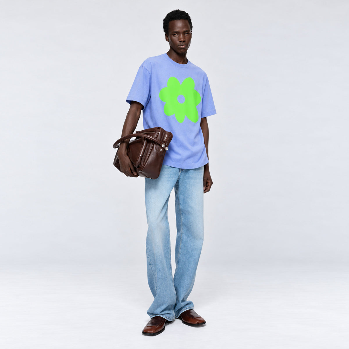 KUTA HOUSE T-shirt 'Green Flower'