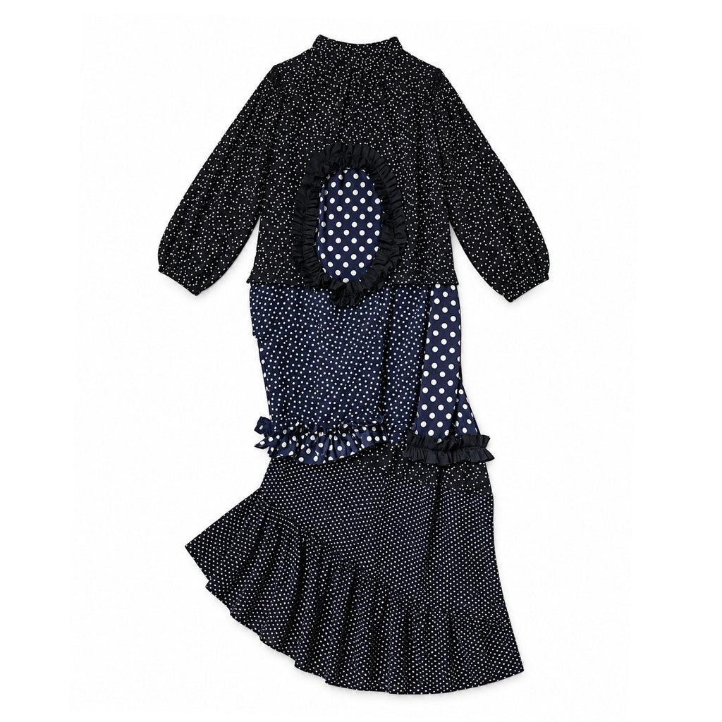 Kuta House 'Polka dot deconstructed dress'