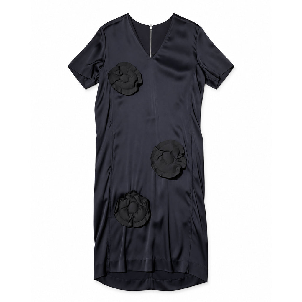 kuta house 'navy flower dress'