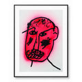 rysunek 'neon pink face'