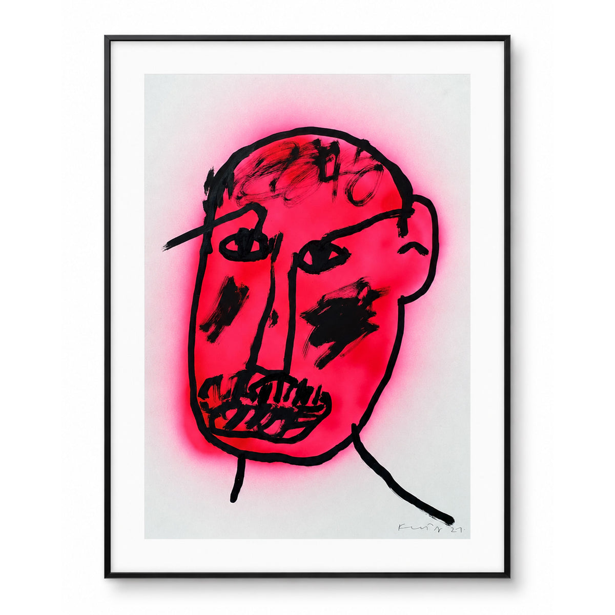 rysunek 'neon pink face'